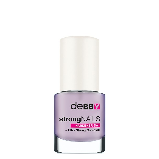 deBBY strongNAILS HARDENER 3in1 01 transparent