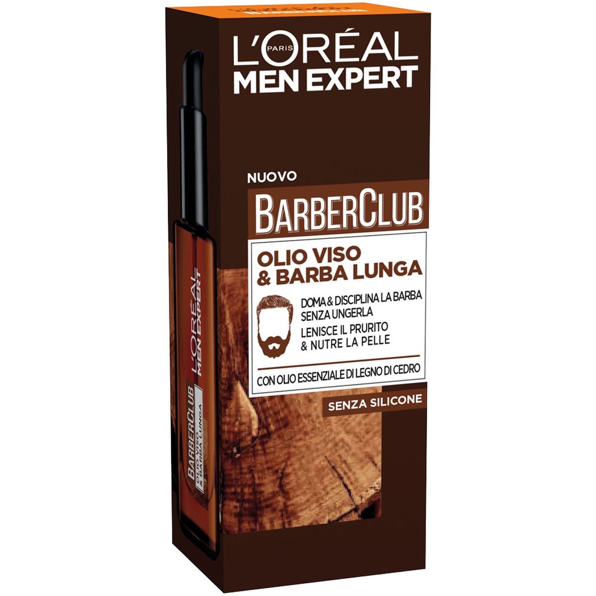 L`Oréal Paris Men Expert Barber Club Olio viso & barba lunga, 30 ml