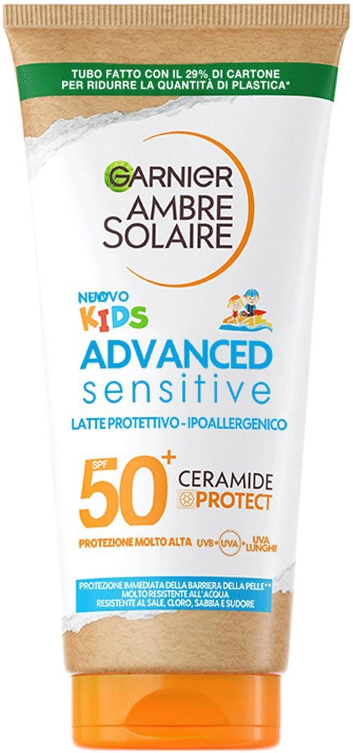 Garnier Ambre Solaire Advanced Sensitive Kids Ceramide Protect Latte Protettivo 200ml