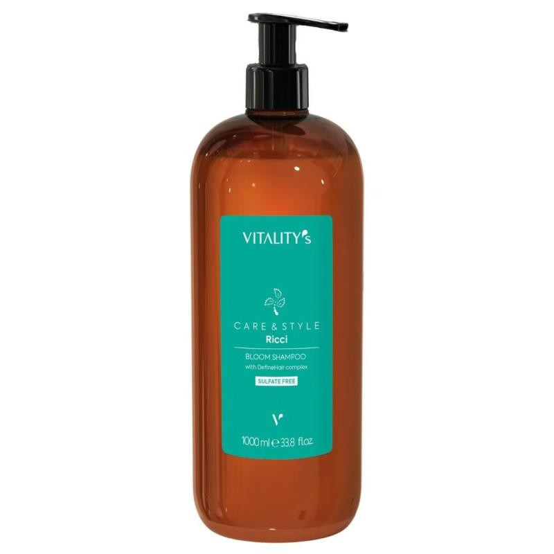 Vitality`s Care & Style Ricci Bloom 1000 ml Shampoo Professionale Unisex