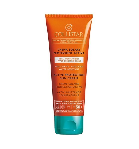 Collistar Crema Solare Protezione Attiva Viso-Corpo Spf 50+, 100 ml