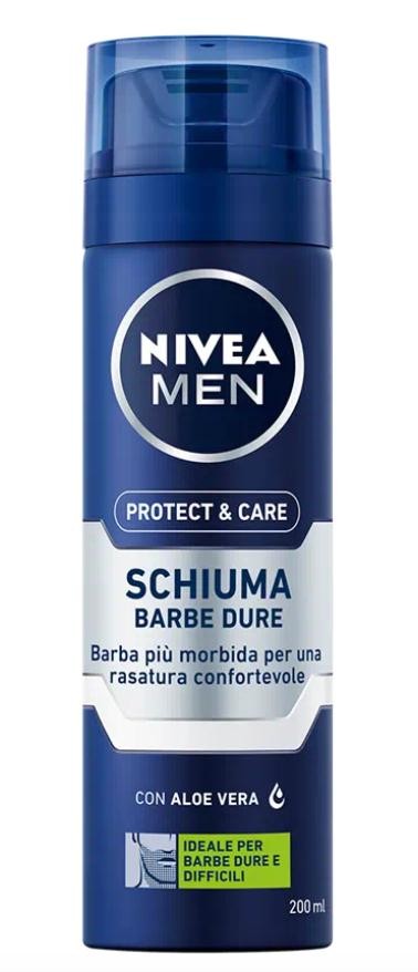 NIVEA PROTECT & CARE SCHIUMA BARBE DURE, 200 ml
