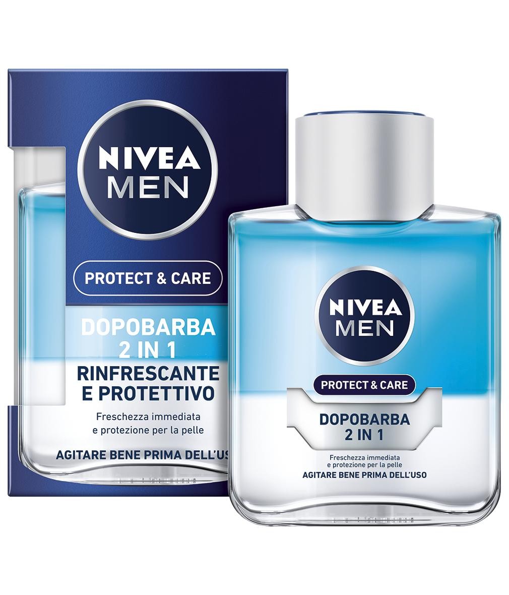 NIVEA Protect & Care Dopobarba 2 in 1 Rinfrescante e Protettivo 100 ml