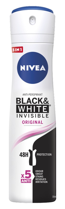 NIVEA Black&White Invisible Original Spray 150 ml