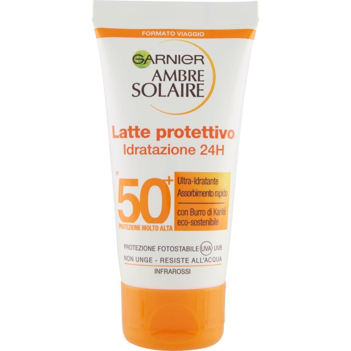 Garnier Ambre Solaire Mini latte protettivo ultra-pratico IP 50, 50 ml