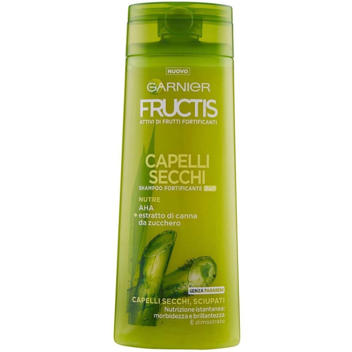 Garnier Fructis Shampoo per capelli Capelli Secchi & Sciupati 2in1, 250 ml