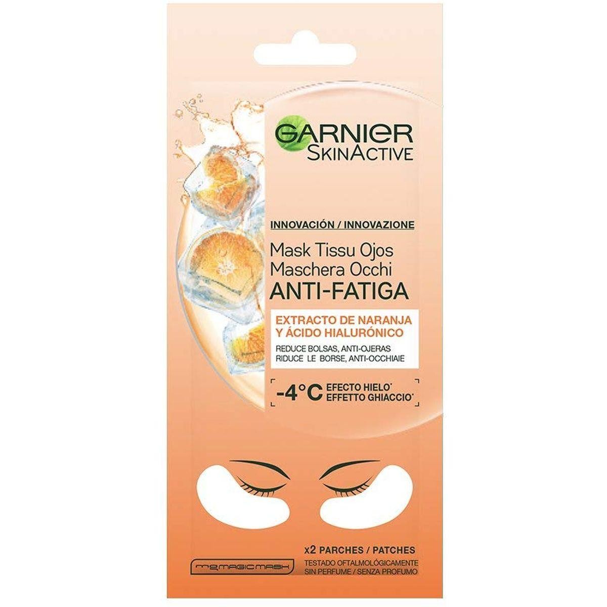 Garnier Maschera Occhi Anti Fatica con Succo d`Arancia e Acido Ialuronico