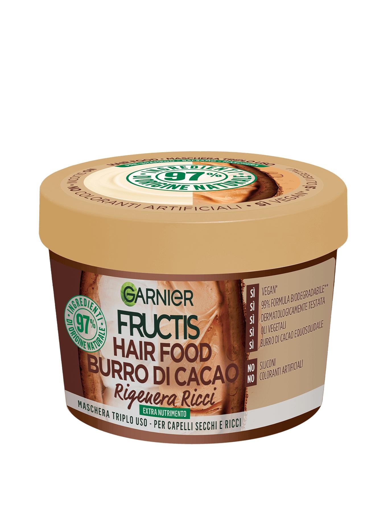 Garnier Fructis Hair Food Burro di Cacao maschera per capelli 390 ml Donna