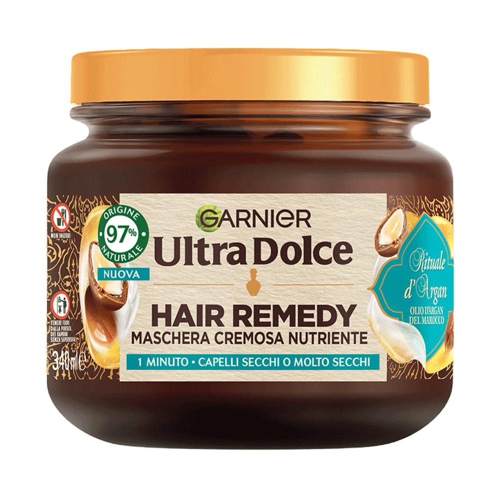 Garnier Ultra Dolce Hair Remedy Maschera Cremosa Nutriente Rituale d`Argan 340ml