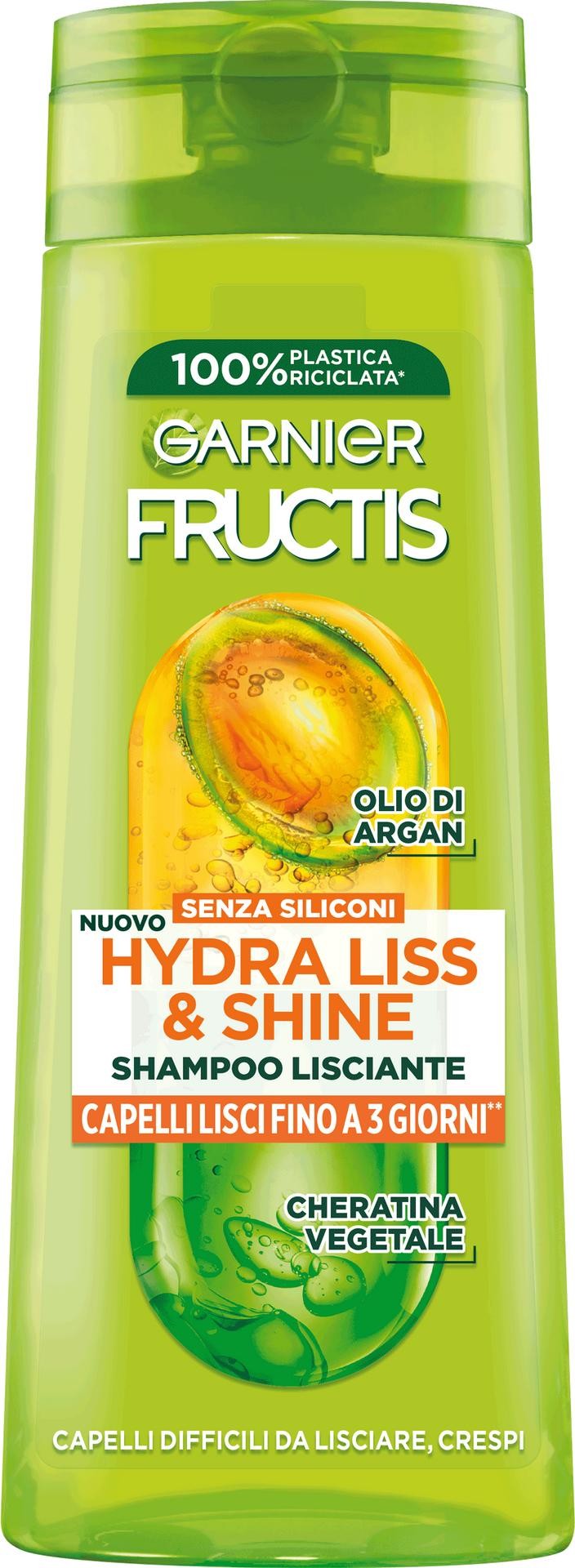 Garnier Fructis Hydra Liss & Shine 250 ml Shampoo Non professionale Donna