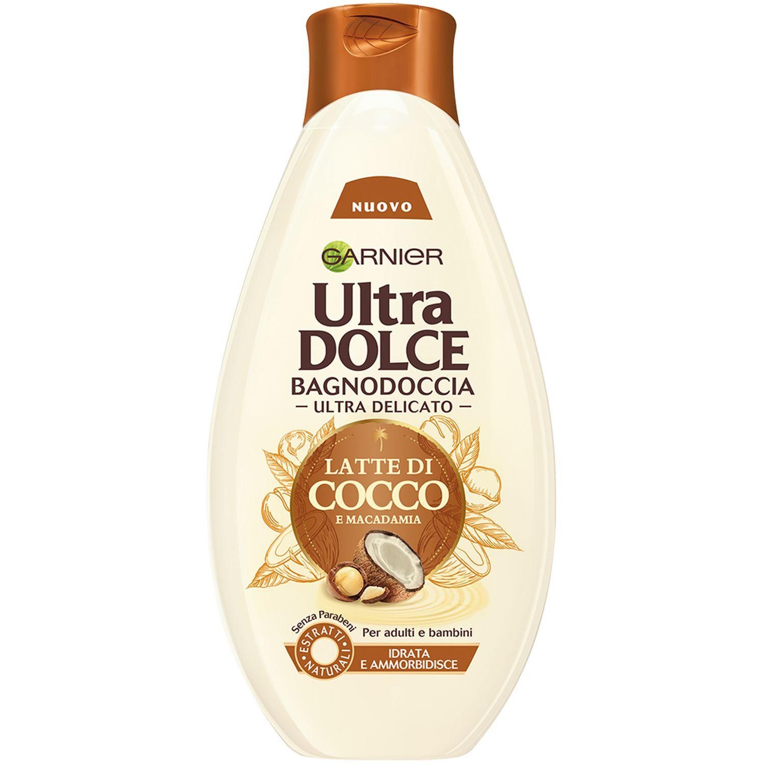 Garnier Ultra Dolce Latte di Cocco e Macadamia shower gel 500ml