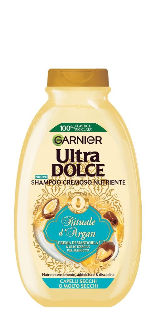 Garnier Ultra Dolce Shampoo Crema Nutrizione Rituale D Argan 400ml