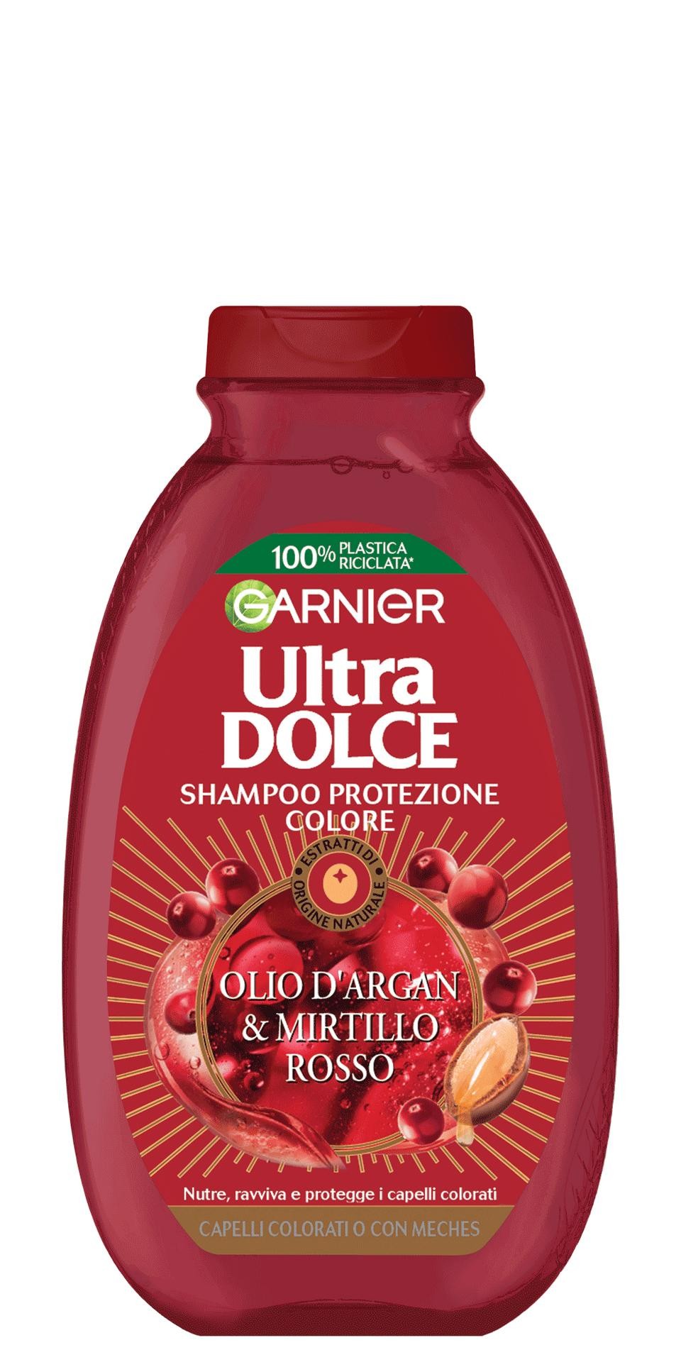 Garnier Ultra Dolce Olio Di Argan E Mirtillo Rosso Shampoo 400ml