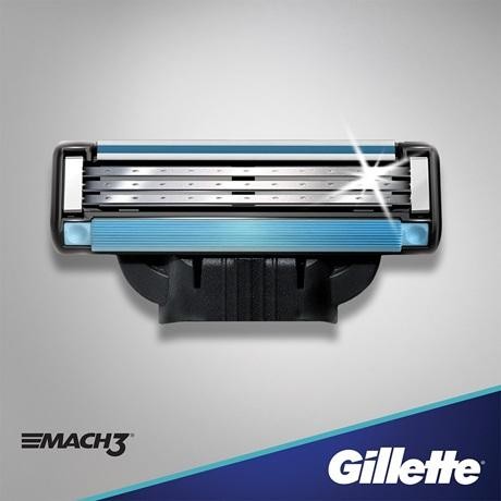 Gillette Mach 3 lametta 4 pz Uomo