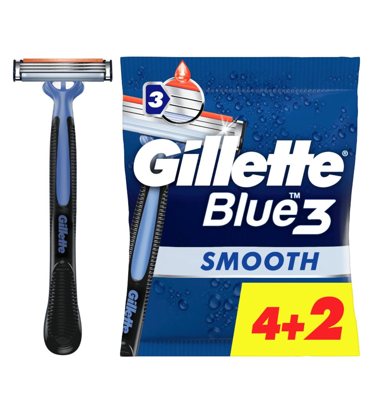 Gillette Blue3 Smooth rasoio da uomo Blu