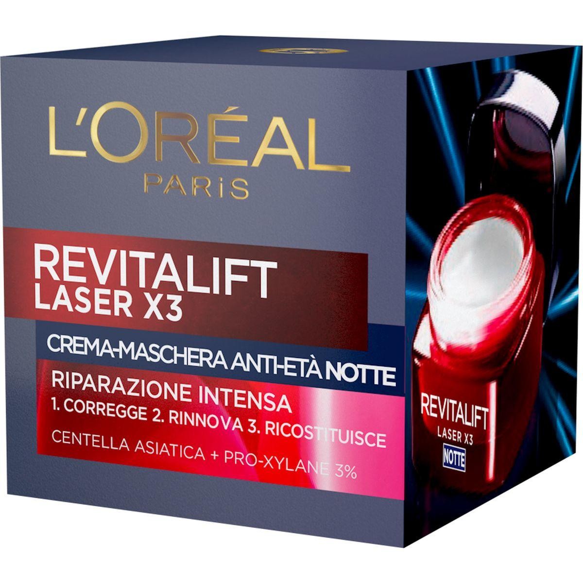 L`Oréal Paris Revitalift Laser X3 Crema Viso Notte , 50 ml