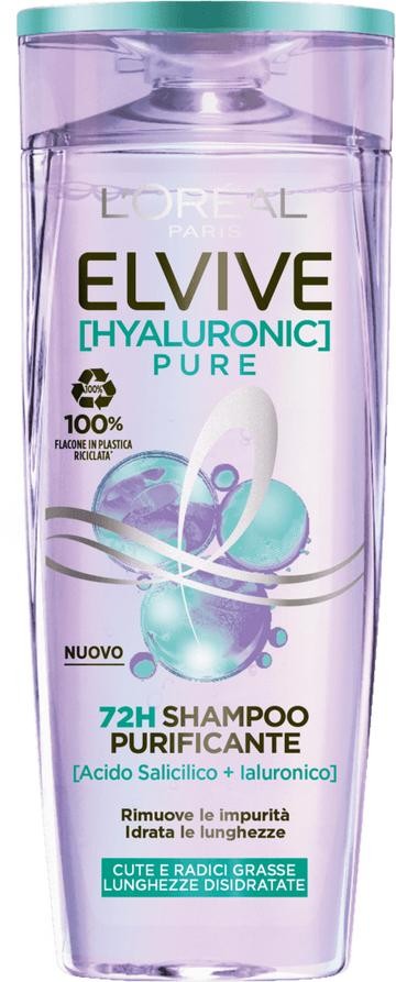 L`Oréal Paris Elvive Hyaluronic Pure 72H Shampoo Purificante 400ml