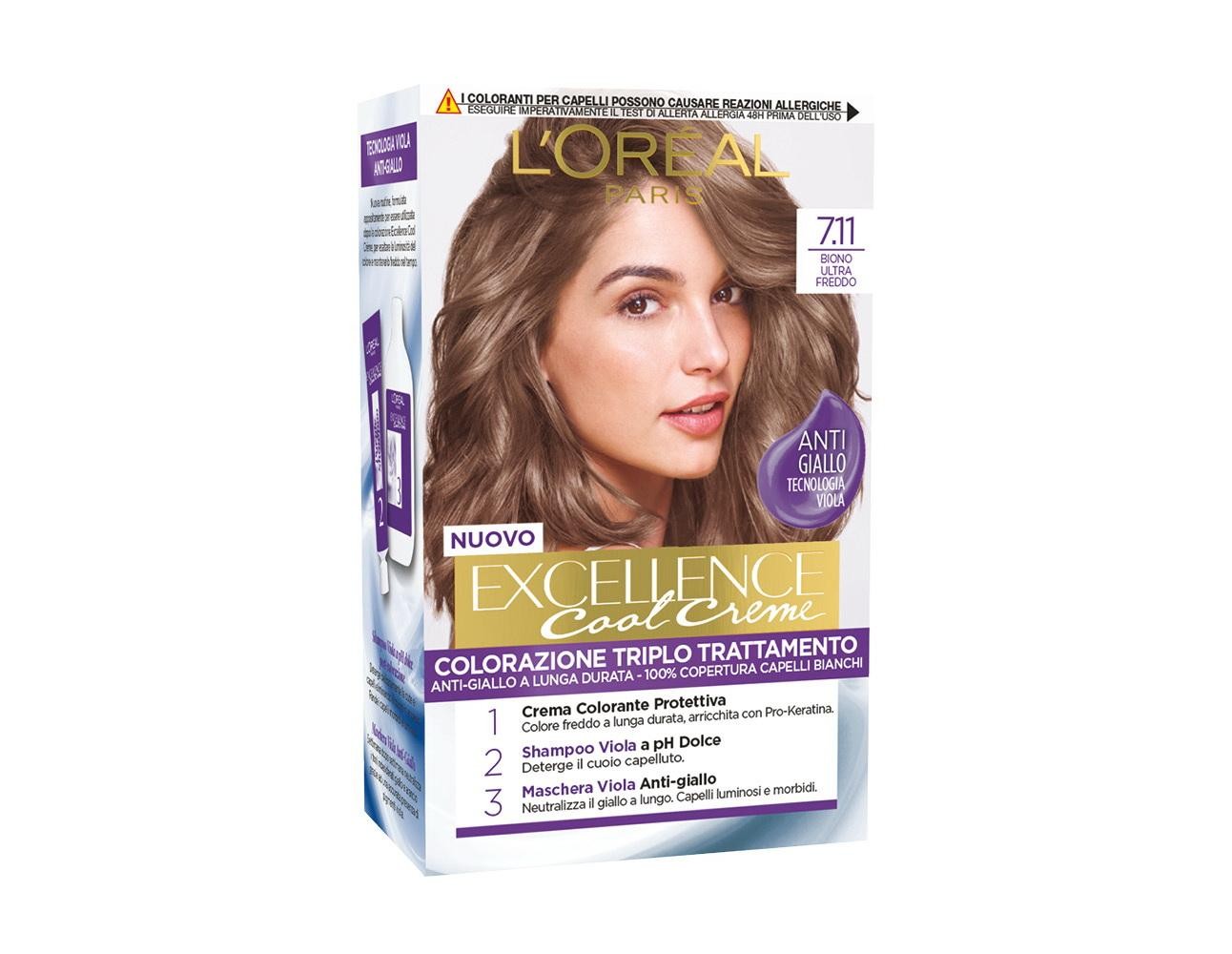 L`Oréal Paris Excellence Cool Creme 7.11 Biondo Ultra Freddo