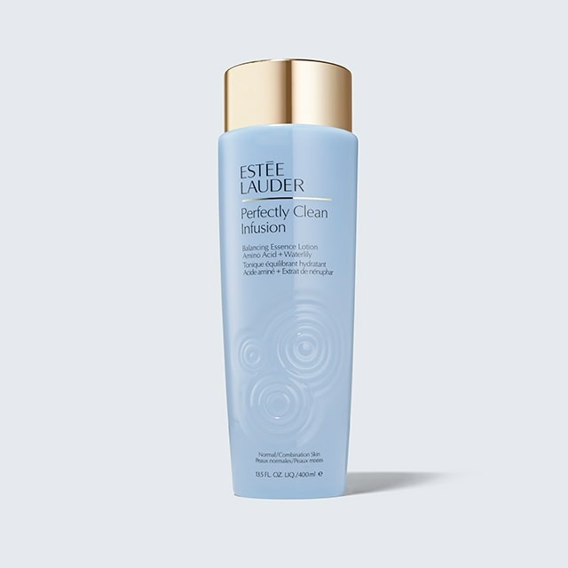 Estée Lauder Perfectly Clean Infusion Lozione essenza riequilibrante con Aminoacidi ed Estratto di Fiori di Giglio Acquatico 400ml