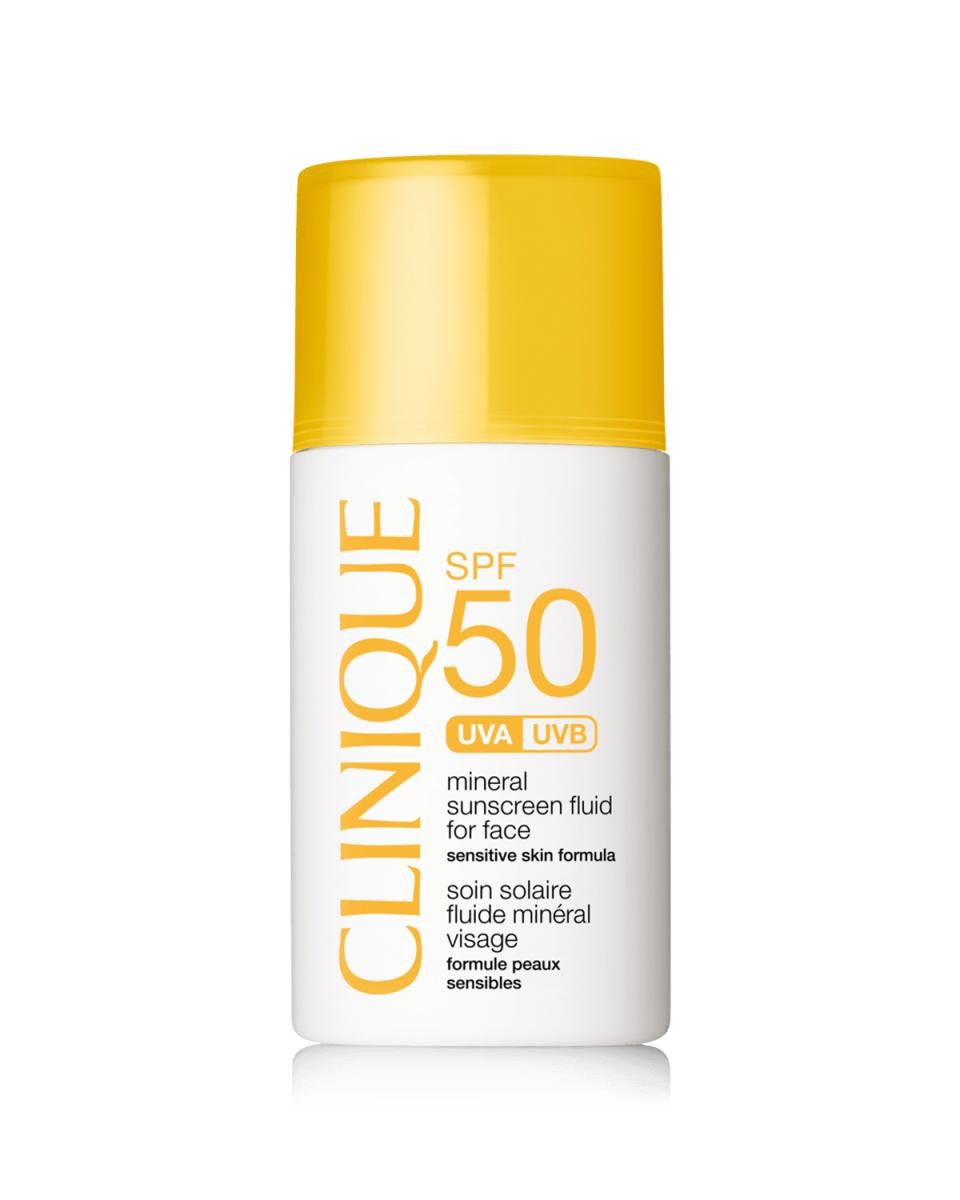 Clinique SPF 50 Mineral Sunscreen Fluid For Face Crema per la protezione solare Viso 2 h Adulti