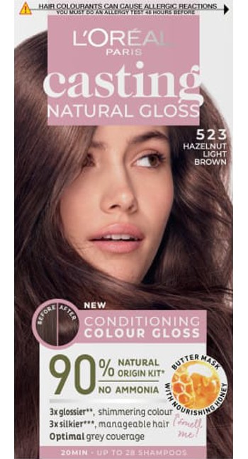 L`Oréal Paris Casting Natural Gloss 523 Castano Chiaro Nocciola