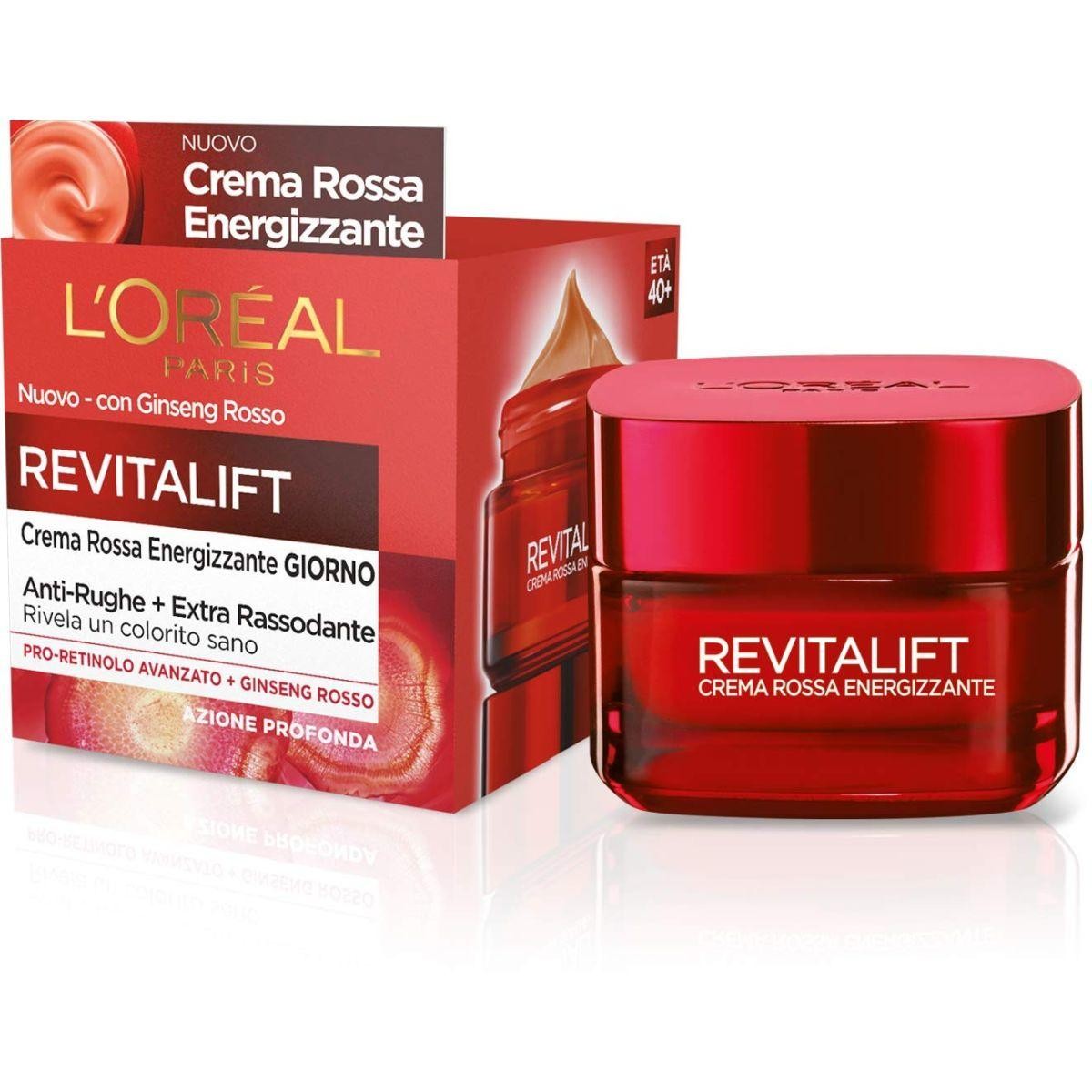 L`Oréal Paris Revitalift Crema Viso Giorno Rossa Energizzante 50 ml