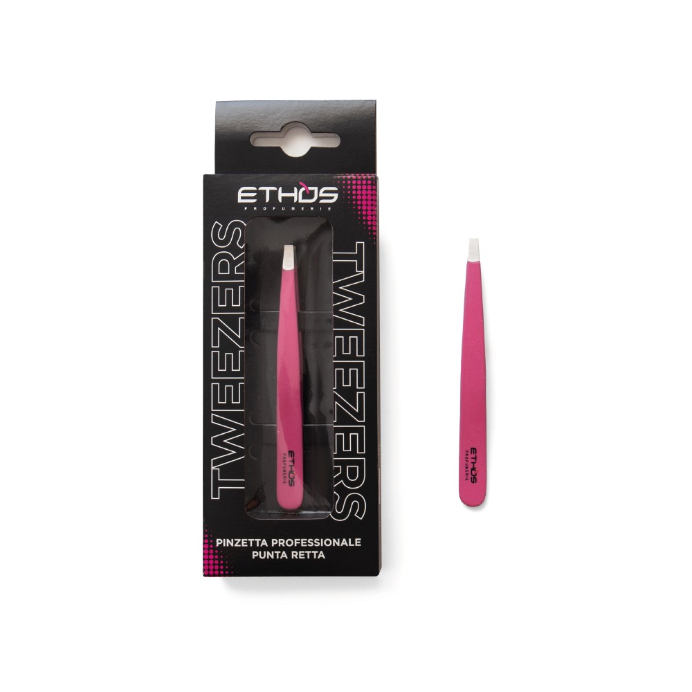Ethos Tweezers - Pinzetta Pink Professionale Punta Retta