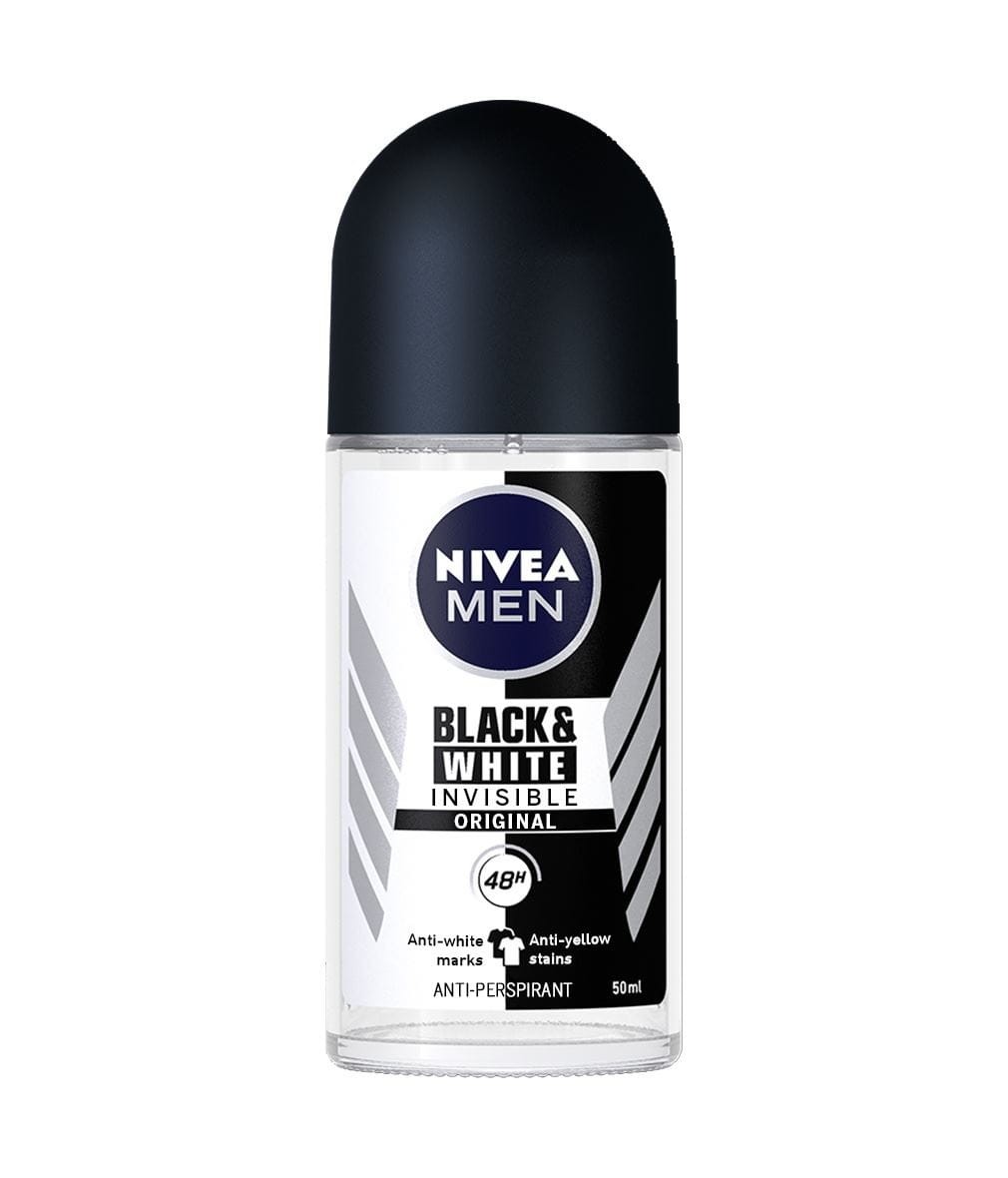 NIVEA BLACK & WHITE Uomo Deodorante roll-on 50 ml 1 pz