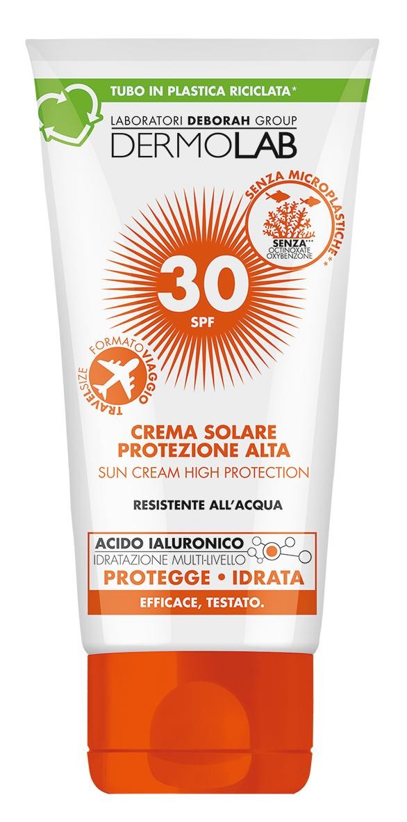 Dermolab Crema solare viso e corpo formato viaggio protezione alta SPF 30 50ml