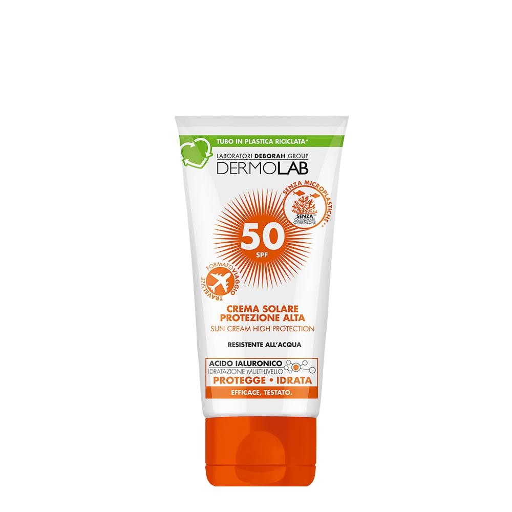 Dermolab Crema solare viso e corpo formato viaggio protezione alta SPF 50 50ml