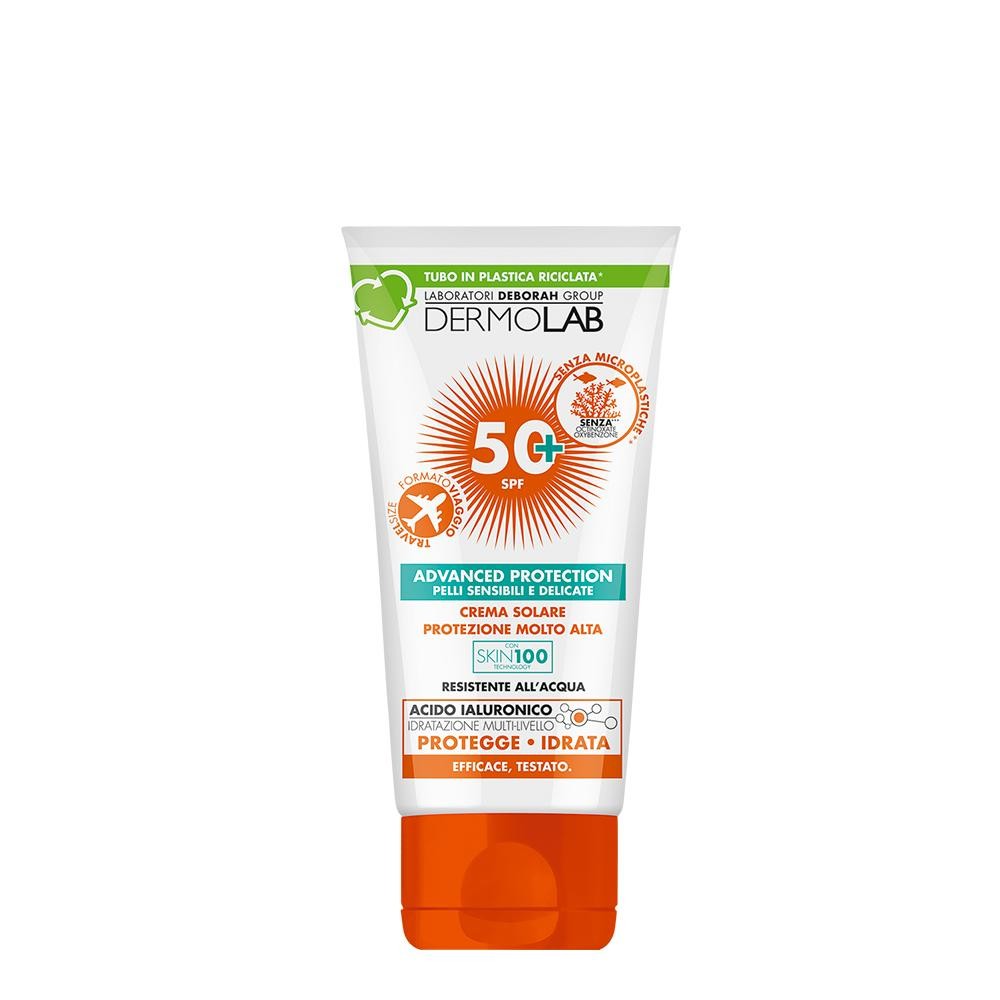 Dermolab Crema solare viso e corpo formato viaggio protezione molto alta SPF 50 50ml