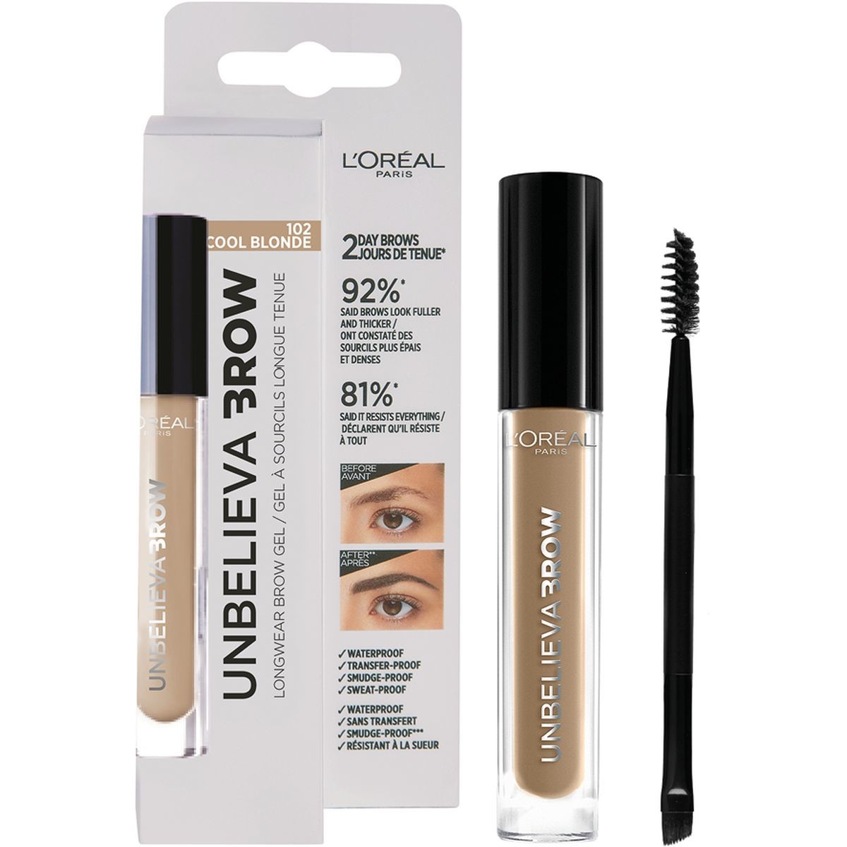 L`Oréal Paris Unbelievabrow, 102 Cool Blonde