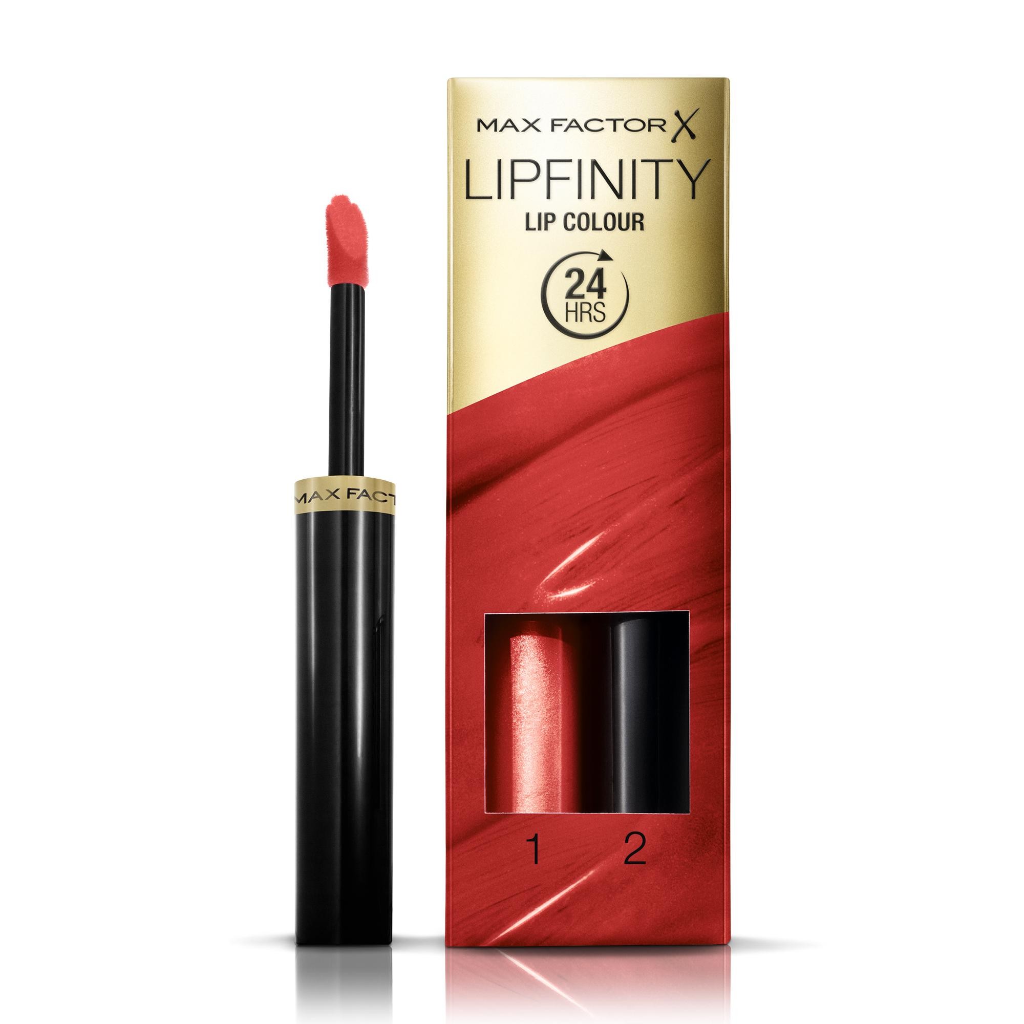 Max Factor Lipfinity Lip Colour, 125 So Glamorous, 2.3ml/1.9g