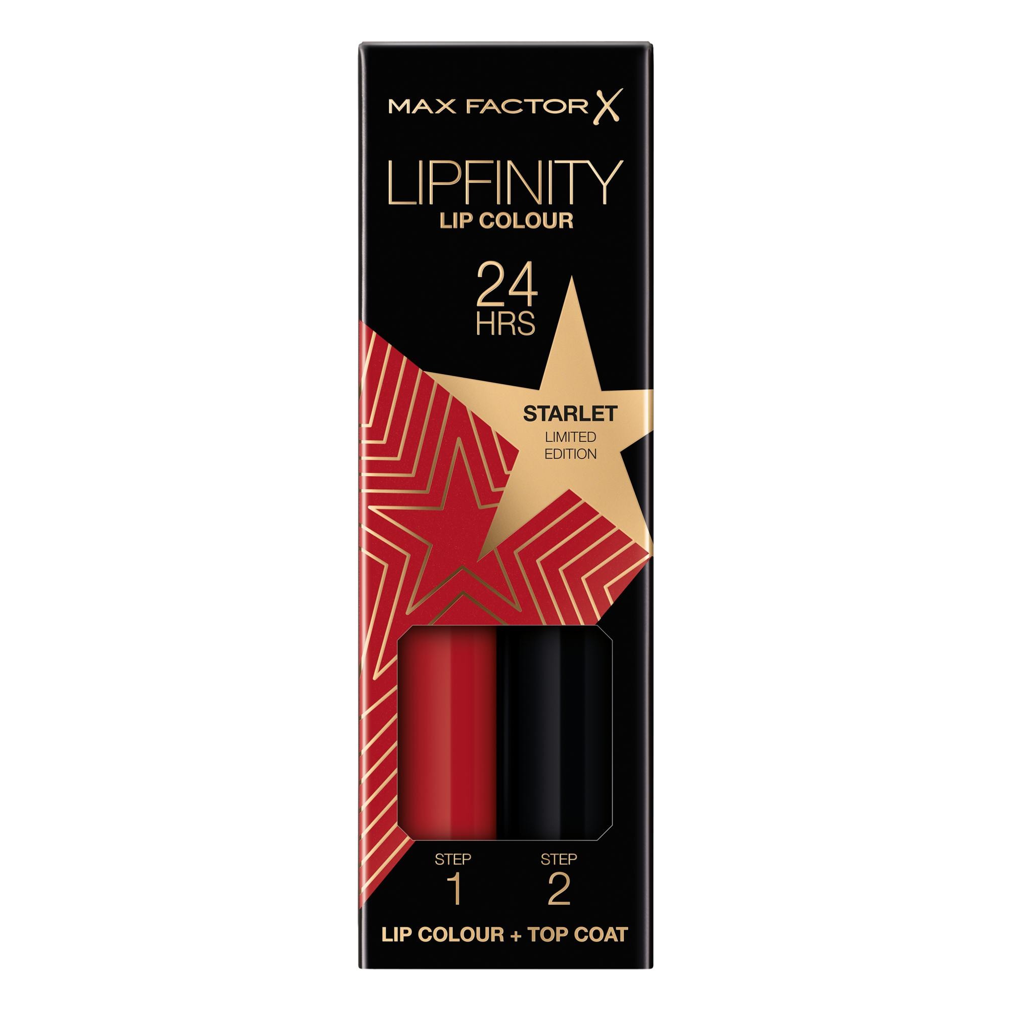 Max Factor Lipfinity Lip Colour Tinta Labbra Matte Lunga Durata e Gloss Idratante 88 Starlet Makeup Sets