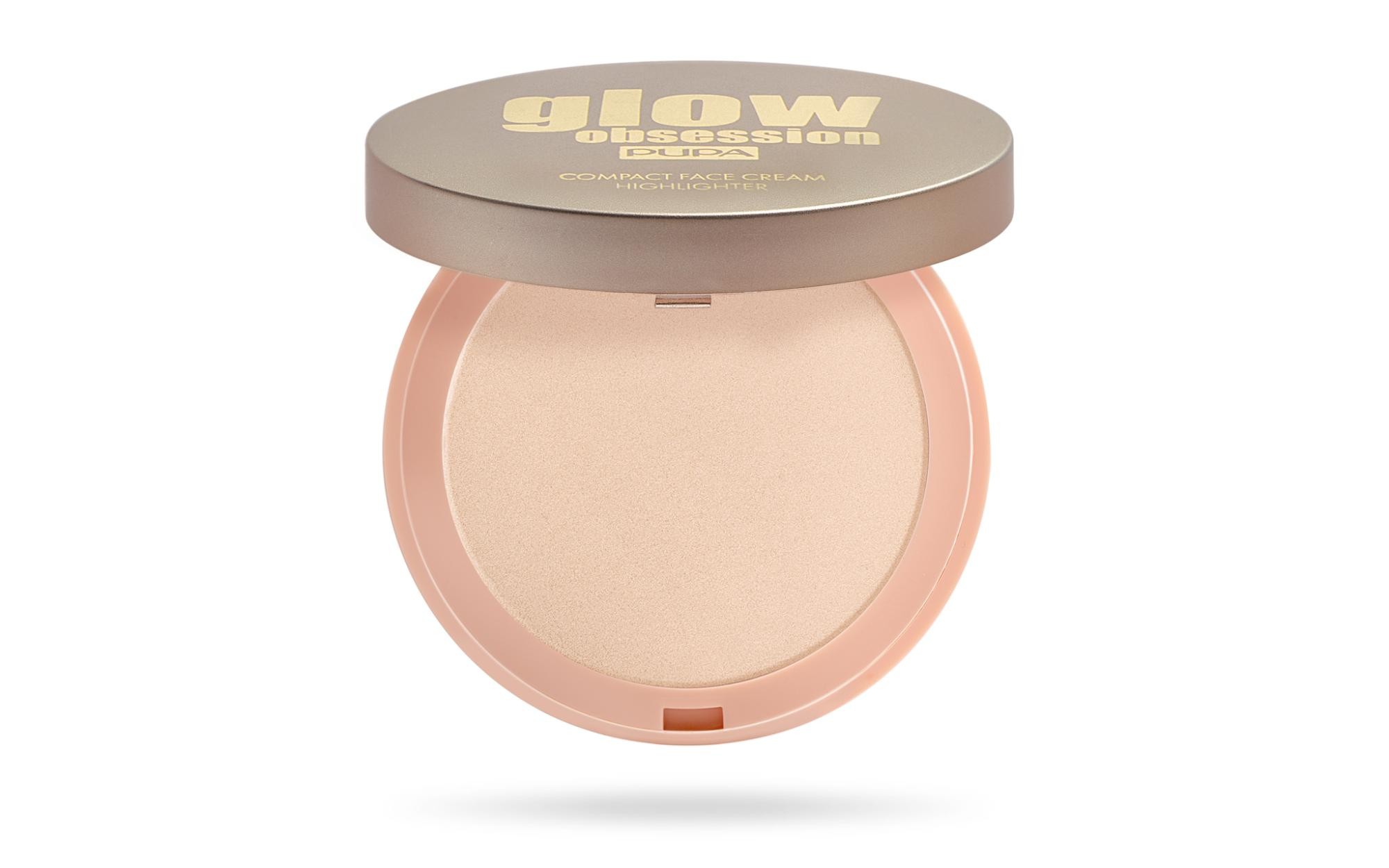 PUPA Milano Glow Obsession Compact Face Cream Highlighter 001 Aura 9g