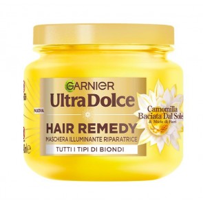 Garnier Ultra Dolce Camomilla Baciata Dal Sole & Miele di Fiori Maschera Illuminante 340 ml
