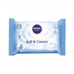 NIVEA BABY SOFT & CREAM WIPES salvietta per bambino 63 pz
