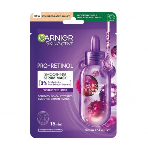 Garnier SkinActive Maschera in Tessuto Pro-Retinol Levigante 22 g