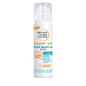 Garnier Ambre Solaire Super UV Over Make Up Mist SPF50+ Protezione solare in spray Viso 50 Adulti