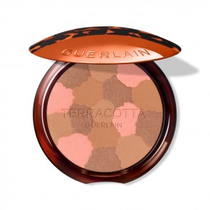Guerlain Terracotta Light La Poudre eclat Bonne Mine Naturelle - 96% Di Ingredienti Di Origine Naturale 02 Moyen Rosé – Boîtier Ambra