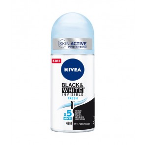 NIVEA Black & White Invisible Fresh Donna Deodorante roll-on 50 ml 1 pz