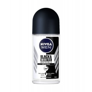NIVEA BLACK & WHITE Uomo Deodorante roll-on 50 ml 1 pz