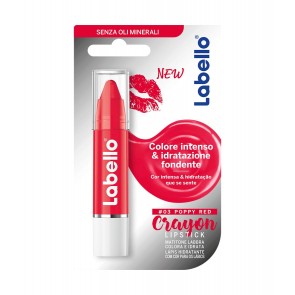 Labello Crayon Lipstick Poppy Red burrocacao Balsamo per labbra Donna 3 g