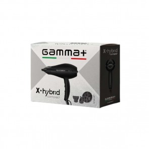 Gamma Più X-Hybrid Compact asciuga capelli Nero