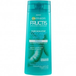 Garnier Fructis Shampoo per capelli Pure Non Stop Coconut Water, 250 ml