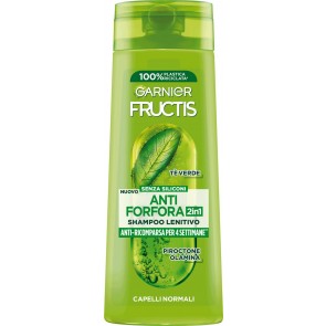 Garnier Fructis Antiforfora 2 in 1 Shampoo lenitivo, per capelli normali 250ml