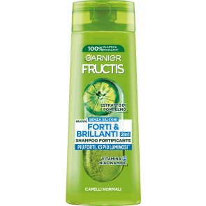Garnier Fructis Shampoo Fortificante Forti & Brillanti 2in1 per capelli normali 250ml