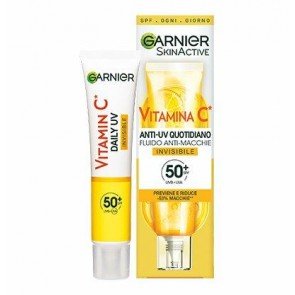Garnier SkinActive VITAMINA C Anti-UV Fluido Quotidiano Invisibile Liquido di protezione solare Viso 50