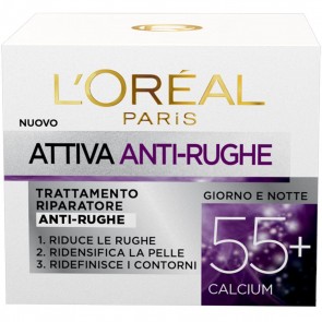 L`Oréal Paris Wrinkle Expert Attiva Anti Rughe Trattamento Riparatore Anti Rughe 55, 50 ml