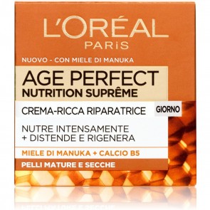 L`Oréal Paris Age Perfect Nutrition Supreme Crema Viso Antirughe Riparatrice Giorno 50 ml